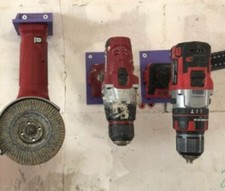 5 pack - Einhell Power-x tool holder mount &ndash; 3 sizes /  van or shed mounting