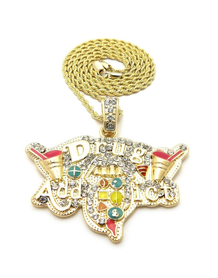 Cuban Link Chain Super Saiya Son Goku Pendant Necklace | Grailed
