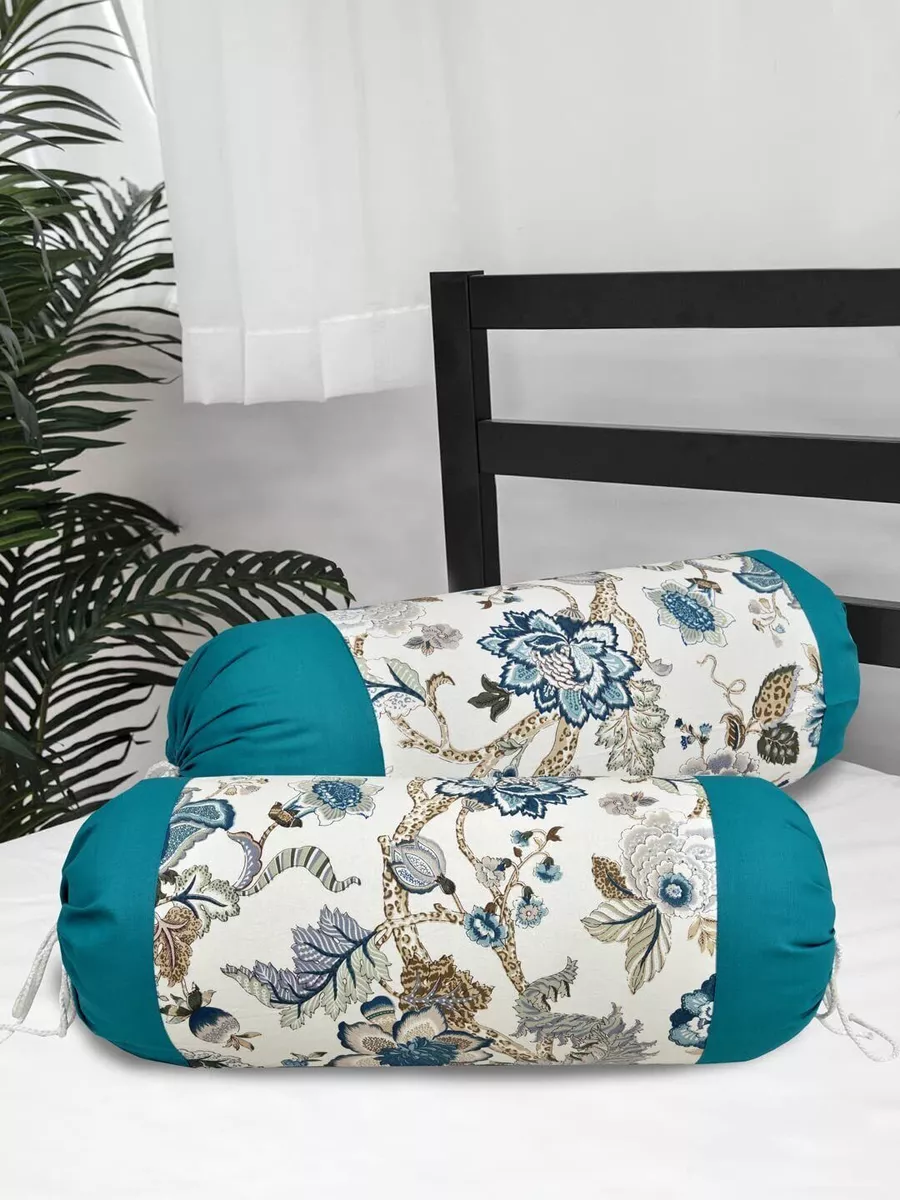 Patterned bolster top pillow case