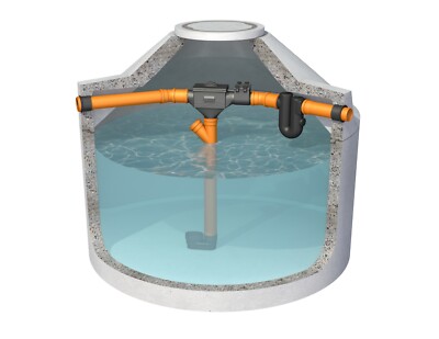 Betonzisterne Black Plus Zone 2 PLZ: 34-36/54-56/60-79, Regenwasser, Tank