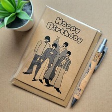 The Beatles Birthday card - Yellow Submarine band