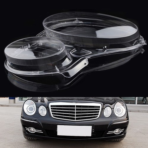 Cubierta de repuesto de lente de faro RH adecuada para Benz W211 E350/300/200 2002-2008 - Imagen 2 de 6