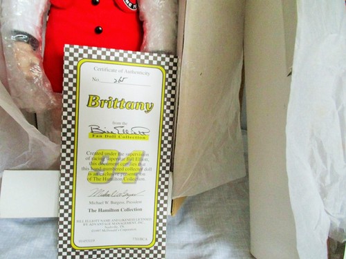 HAMILTON COLLECTION PORCELAIN NASCAR "BILLY AND BRITTANY" ELLIOT NEW IN BOX COA - Imagen 5 de 7