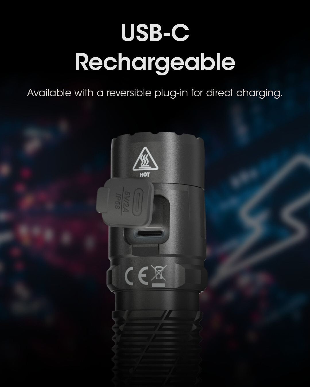 NITECORE MH12 PRO 3300 lumen flashlight with dual status display lights - Picture 11 of 11