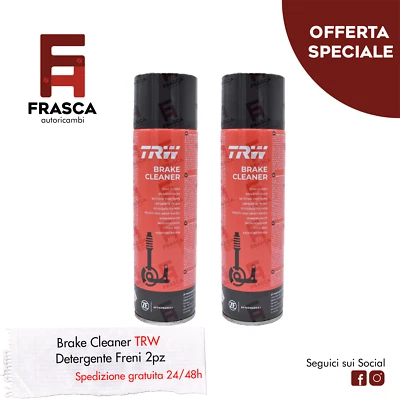 Pulitore Freni Frizione Parti Meccaniche TRW Detergente Spray Sgrassatore 2 pz