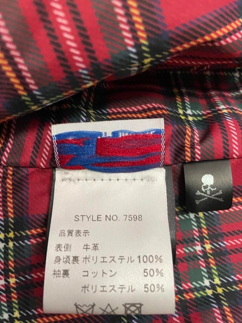 【希少】SCHOTT×mastermind JAPAN 113MM 34 mastermind Japan x Schott NYC Leather Jacket One Star 613mm Size