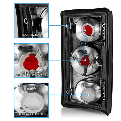 Luces traseras de freno negras Ford Excursion/95-06 Econoline Van E-Series 2000-2006 - Imagen 3 de 7