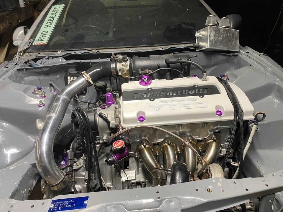 SERIE 1320 H Montaje Superior T3 TURBO COLECTOR 44MM WG h22a4 h23A f20b VER MANCHA Foto 4 de 4