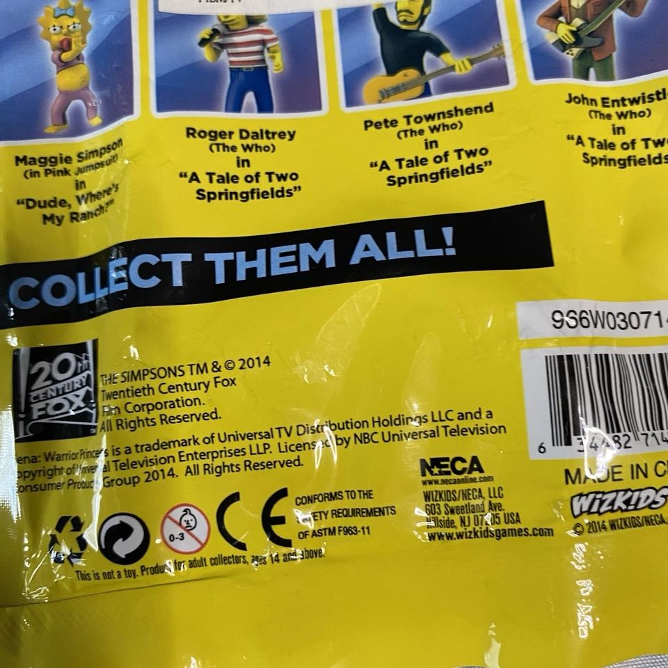 Figura Mark Hamill 25 Aniversario Serie 2 Los Simpson 2.5", Nueva Bolsa ABIERTA  Foto 4 de 4