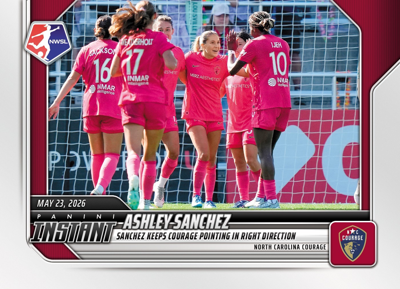 2026 Panini Instant NWSL Ashley Sanchez #74 ~ North Carolina Courage ~ PR 89