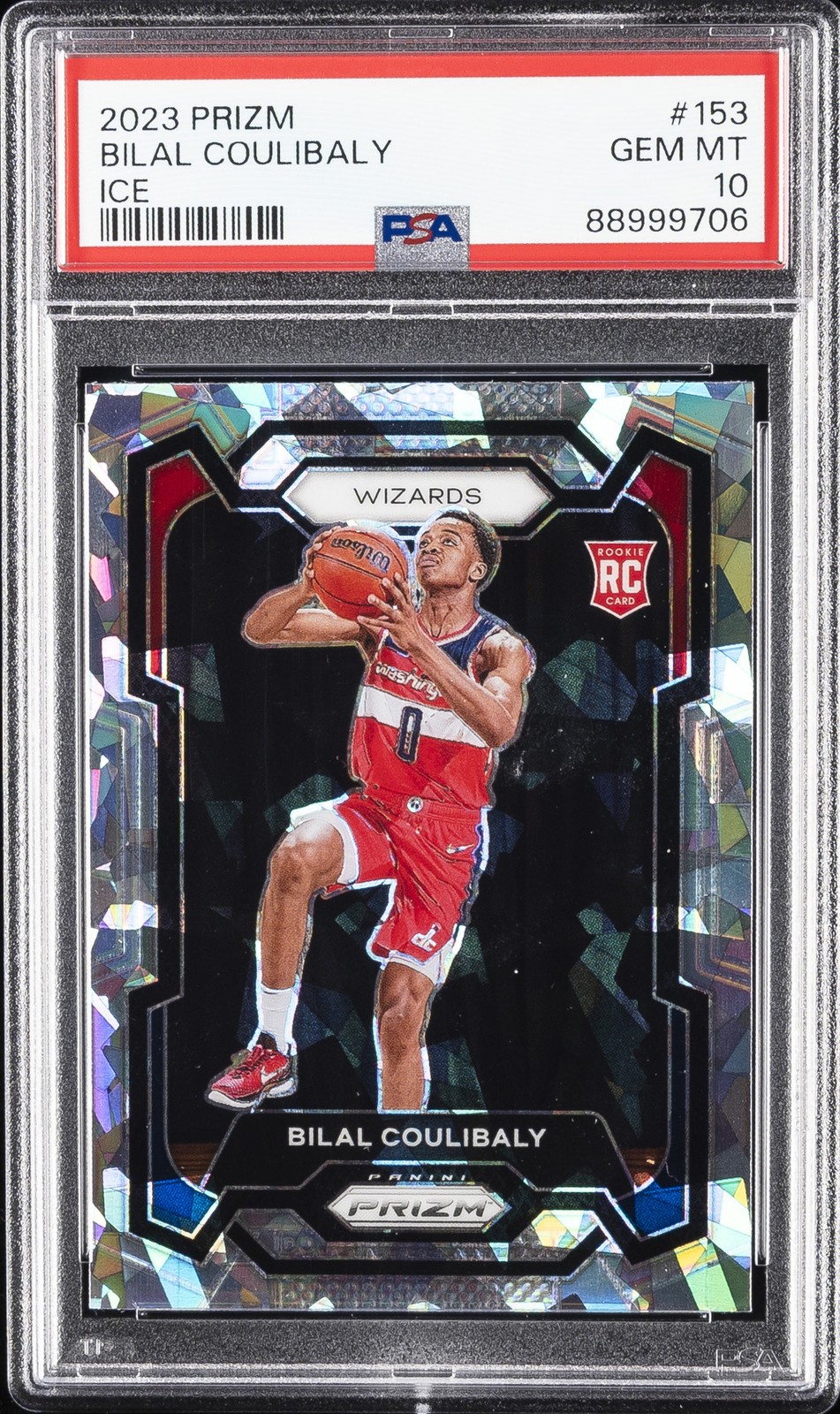 2023 PANINI PRIZM ICE #153 BILAL COULIBALY PSA 10