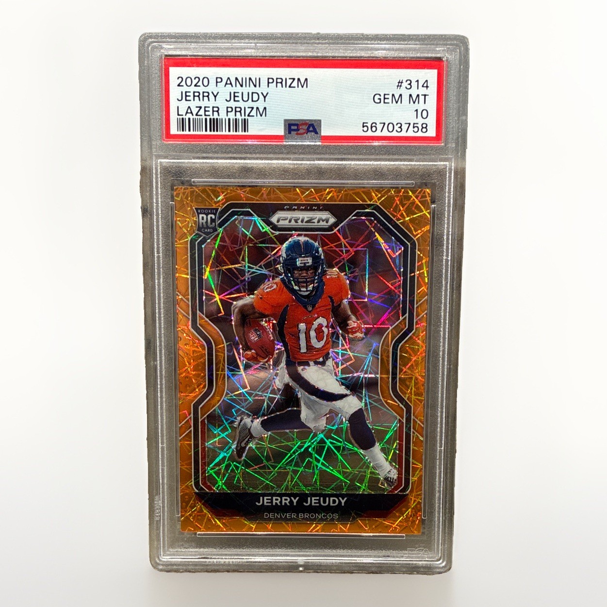 Jerry Jeudy Panini Prizm #314 Lazer