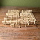 MARX ? Vintage Fence Plastic Cream Horse Corral Farm Fence Lot of 15
