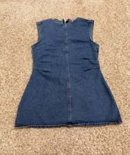 SHEIN Women’s Sleeveless Denim Short Dress Size M US 6 Blue 