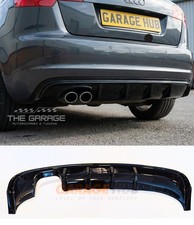 Diffusore  "RS3-LOOK" Posteriore per AUDI A3 8P (2008-2012) (3/5 porte) NERO
