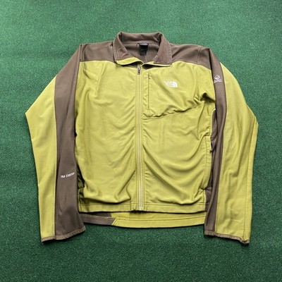Vintage The North Face Jacket Mens XL Green Flight Series Soft Shell Coat