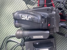 JVC GR-AX7 Compact VHS Camcorder with Charger, Cables, and Case