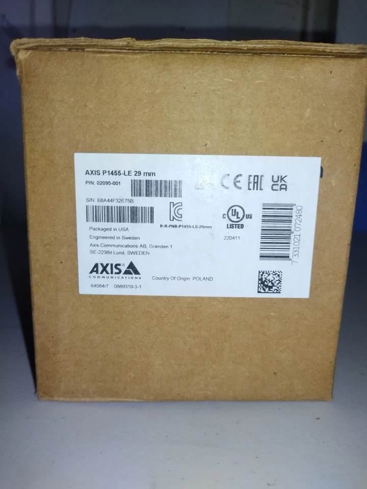 AXIS P1455-LE 2MP 29mm Outdoor Bullet Network Camera 02095-001 - Image 2 of 3