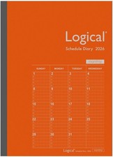  2026 Edition Planner Nakabayashi Logical Diary 2026 Monthly Notebook B5 Orange