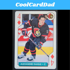 Alexandre Daigle 1995-96 NHL Aces Playing Cards Ottawa Senators