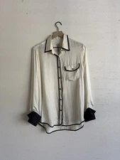 NWT RAG & BONE NATURAL FRENCH CUFF SHIRT SIZE 6 $395