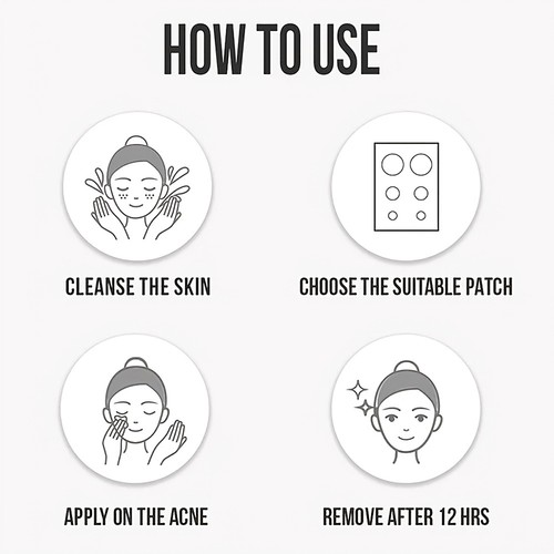 480pcs/set Face Skin Care Acne Pimple Patch 2 Sizes Invisible Professional Heali - Bild 4 von 10