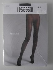 Exclusive + New & OVP: Wolford Stardust Shine Tights! Size XS! Black/Silver