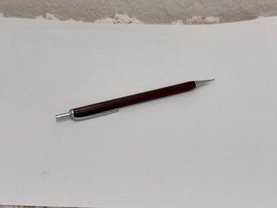 Vintage Pentel 350E Mechanical Pencil 0.5mm Burgundy Brown Made in Japan Working