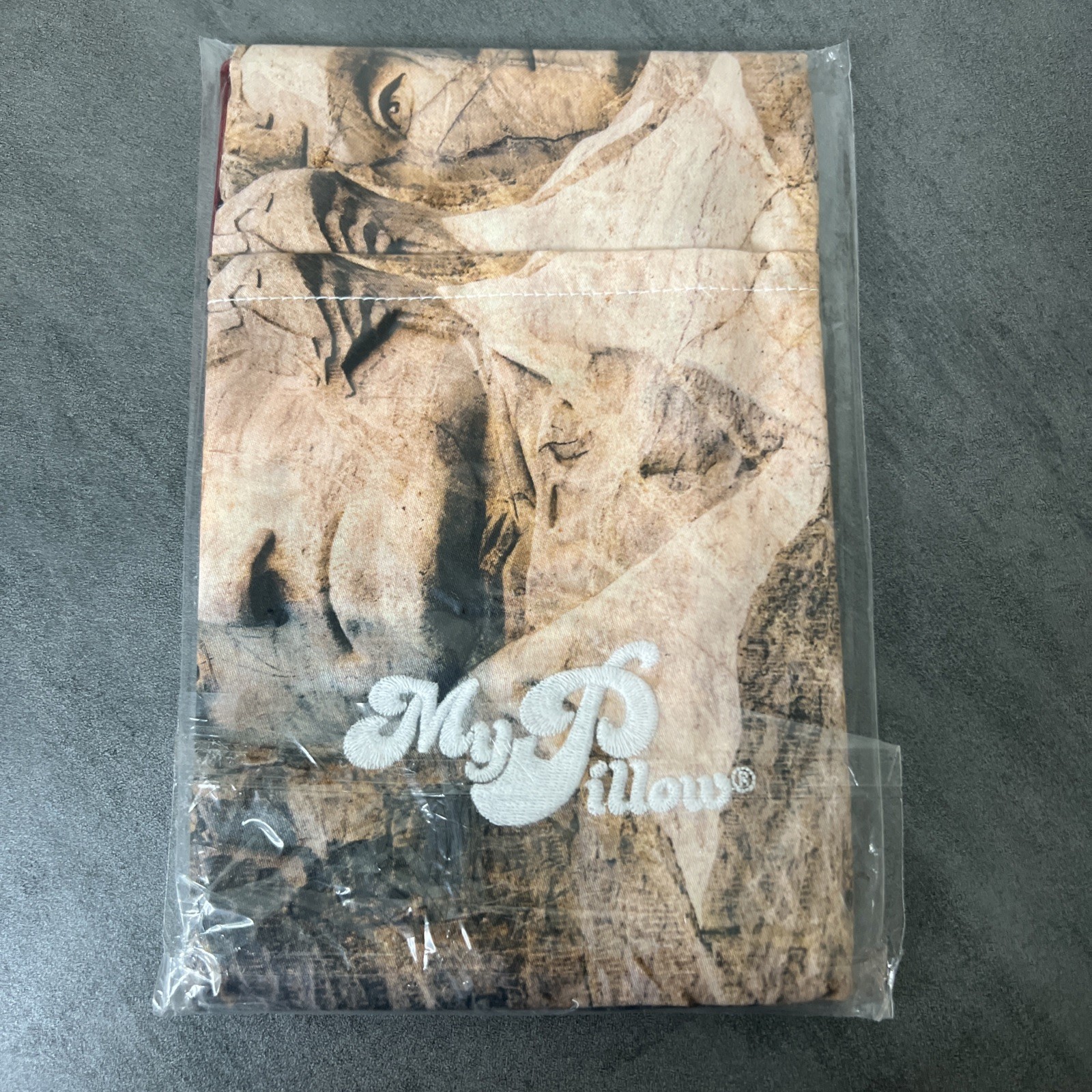 NEW My Pillow Roll & Go Pillowcase Mount Rushmore Pattern America Embroidered