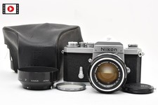  Near MINT w/CASE Nikon F Eye Level 35mm Film Camera NIKKOR-S 50mm f1.4 JAPAN