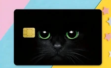 Black Cat Credit/Debit Card Cover Skin Sticker 