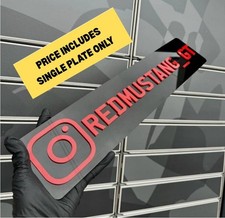 3D 4D Custom Instagram Numberplate Social Media Showplate - More Colours