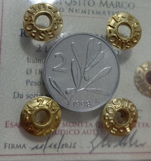 ITALIA 🇮🇹 2 lire Ulivo anno 1998 (FDC periziata)