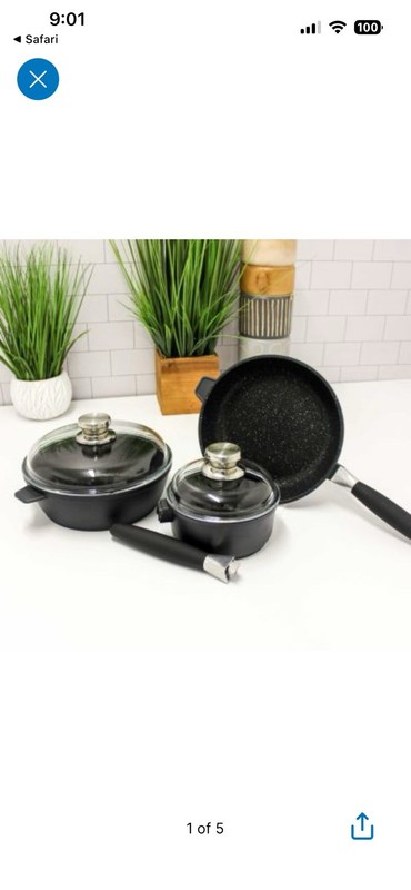 BergHOFF Eurocast Non-stick Starter Set, 5 Pieces
