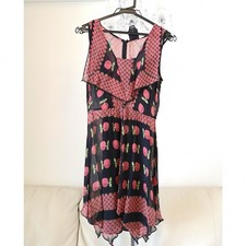 Anna Sui 100 Silk Mini Dress Size S