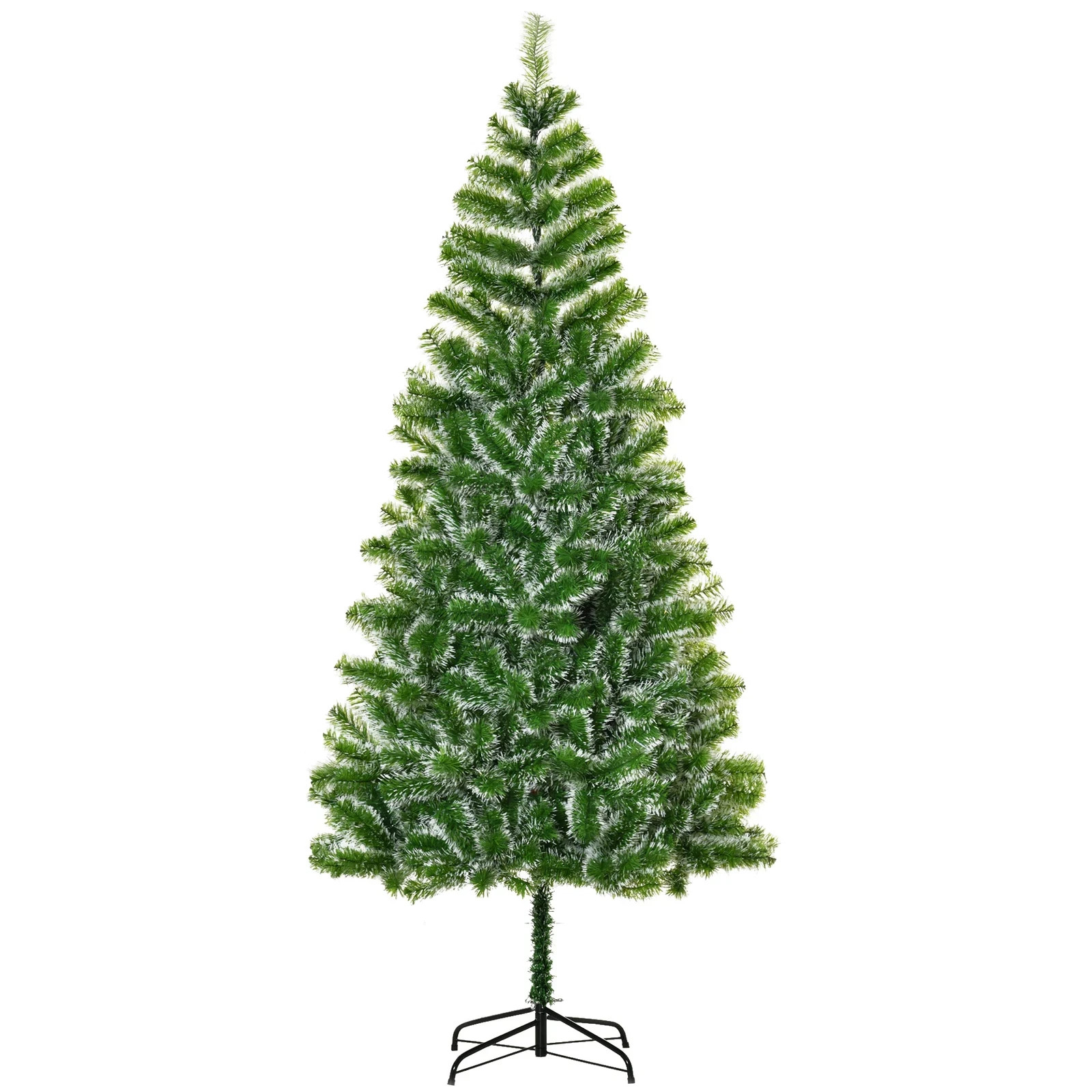 HOMCOM 7FT Artificial Christmas Tree – Home Decoration, Xmas Holiday Gift