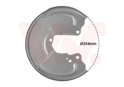 VAN WEZEL 1754374 Splash Panel, brake disc for ALFA ROMEO,FIAT,LANCIA