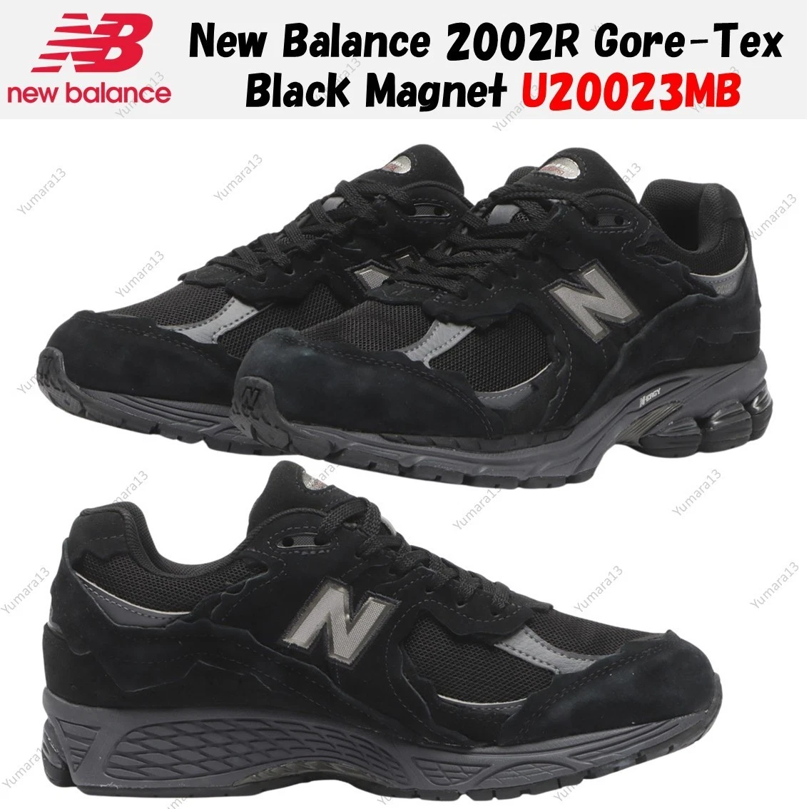 New Balance 2002R GORE-TEX Protection Pack Black Magnet for Sale