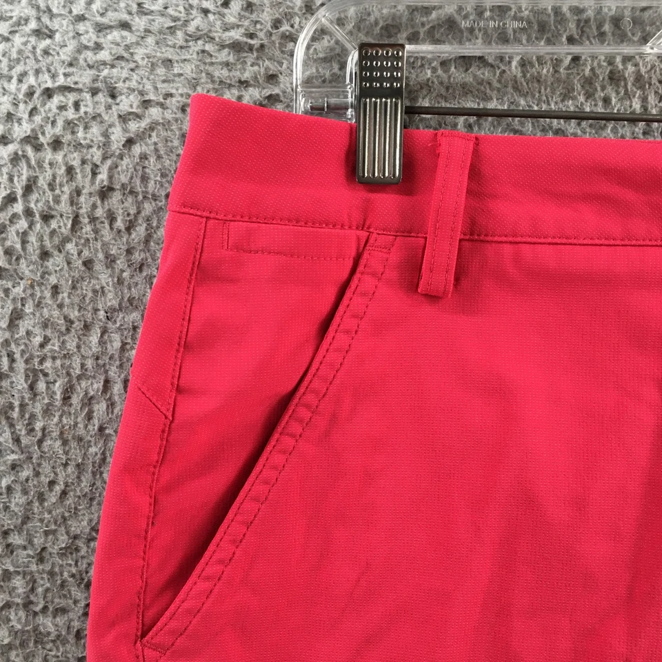 Puma Bermudas Pantalones Cortos Para Mujer 10 Rosa Botón Frontal Cremallera Mosca Cortar Bolsillos Informales Foto 3 de 4