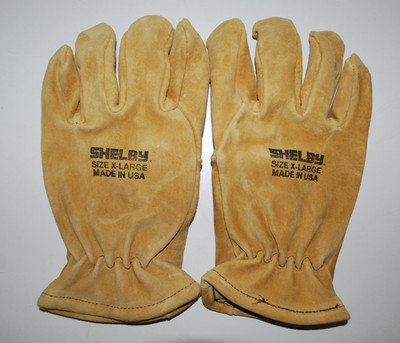 Shelby Gauntlet Wrist General Purpose Gloves, Pigskin, Size X-Large, OSHA