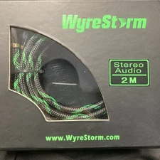 Wyrestorm Stereo Audio Cables. 2M Long. New In Box