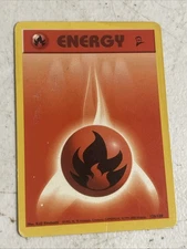 Pokémon TCG Fire Energy Base Set 2 126/130 Regular Unlimited Common WOTC