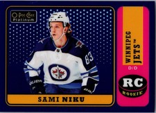 2018-19 O-Pee-Chee Platinum Retro Blue Rainbow /149 Sami Niku #R-94 Rookie RC