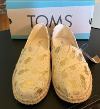 Toms Alpargata Rope canvas Gold Foil Pineappl...