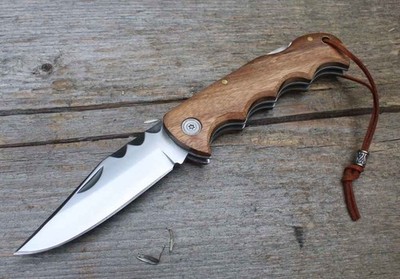 Albainox Messer CEBRA WOOD Lockback Zweihandmesser 3Cr13MoV 