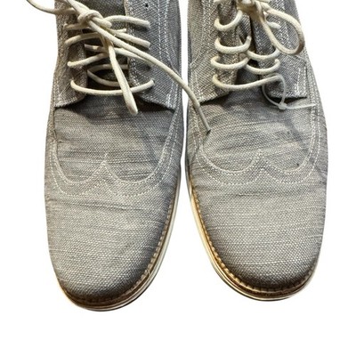 Cole Haan Lunargrand Shoes Mens 11.5 Gray Canvas‎ Wingtip Oxford Casual Cole Haan Lunargrand Shoes Mens 11.5 Gray Canvas Wingtip  main image 4