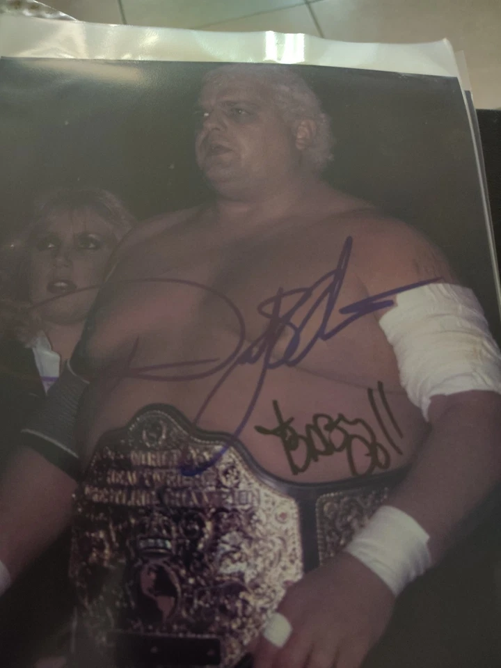 Подписанное фото куклы Дасти Родс 8x10 NWA WWE - Изображение 4 из 4