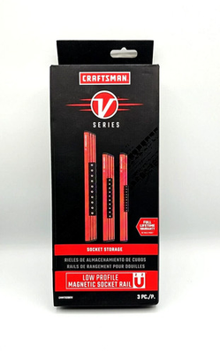 #ad CRAFTSMAN V SERIES Socket Organizer Magnetic Orange 3 Piece CMMT92001V $46.99