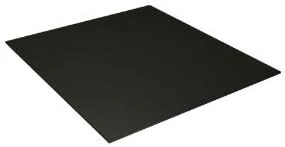 King 1227BK14 Starboard 12'' x 27'' x 1/4'' Black