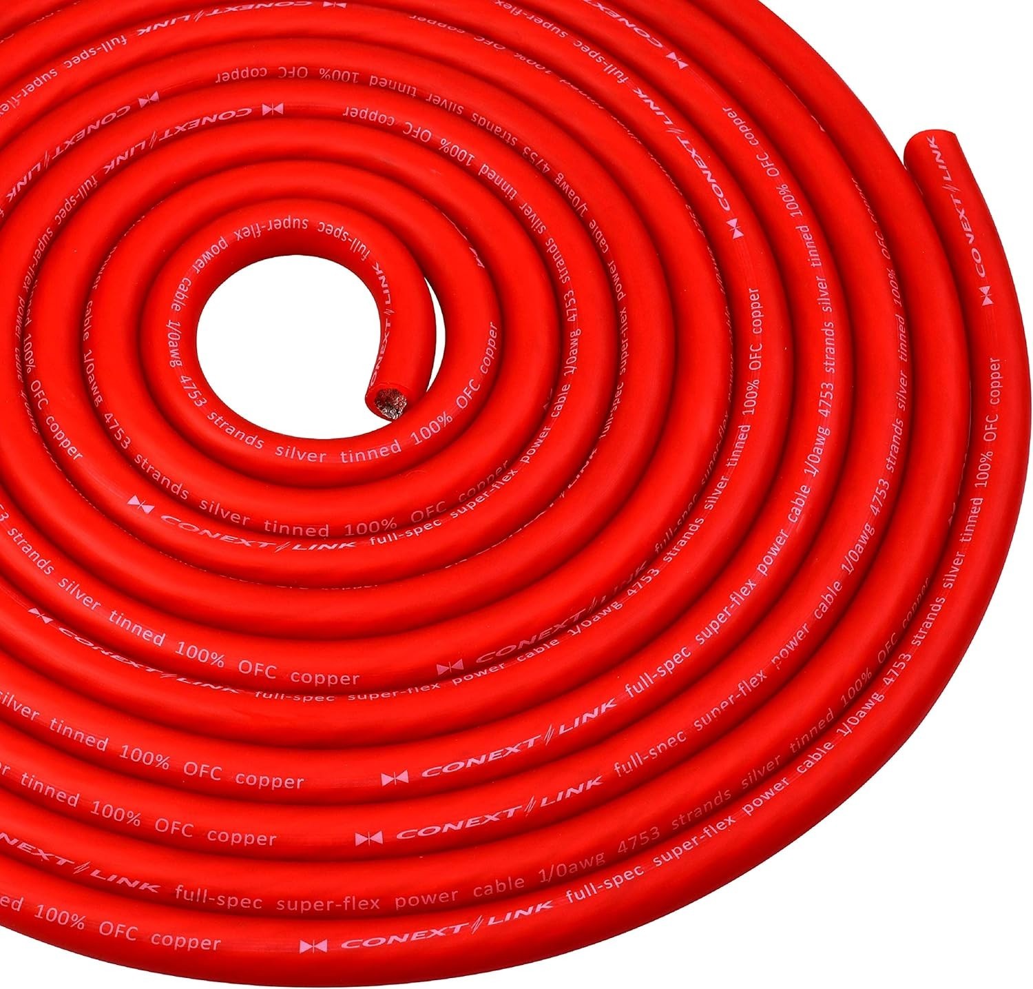 1/0 AWG Power Cable 100% OFC Copper Wire Flexible Marine Power Cable 15 foot